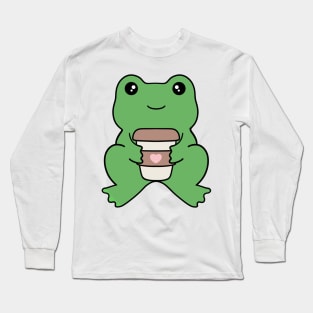 Frog Coffee Long Sleeve T-Shirt